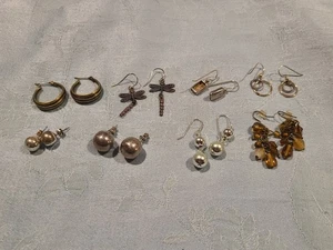 Vibtage Ohrringe, 8 Stück Gold & Silber Töne, tolle Form - Bild 1 von 5