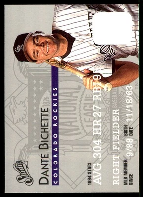 Dante Bichette 1995 Studio #71 Rockies MLB LEER ENVÍO GRATUITO AutographDen Foto 1 de 2