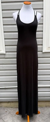 NUEVO VICTORIAS SECRET Maxi Vestido Negro ELASTIZADO Espalda Abierta XS Foto 1 de 4