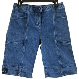 Boden Bermuda Shorts Womens Sz 6 High Waisted Retro Pockets Modest 9 Inch Inseam - Picture 1 of 8