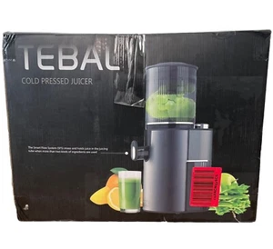 Exprimidor de masticación lenta de prensa en frío (TEBAL-001) alimentación grande de 3,5”, 350 W, precio de venta sugerido por el fabricante 200 USD+ - Imagen 1 de 19
