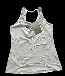 Lorna Jane Sweat it Out Excel Tank Top Sport top Size L White - Picture 1 of 3