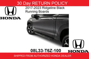 🔥Genuine OEM 2017-2023 Honda Ridgeline Black Running Boards 08L33-T6Z-100🔥 - Picture 1 of 3