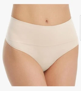 SPANX Xtra Small Everyday Shaping Thong, Nude, Core Control Shapewear Seamless - Picture 1 of 5