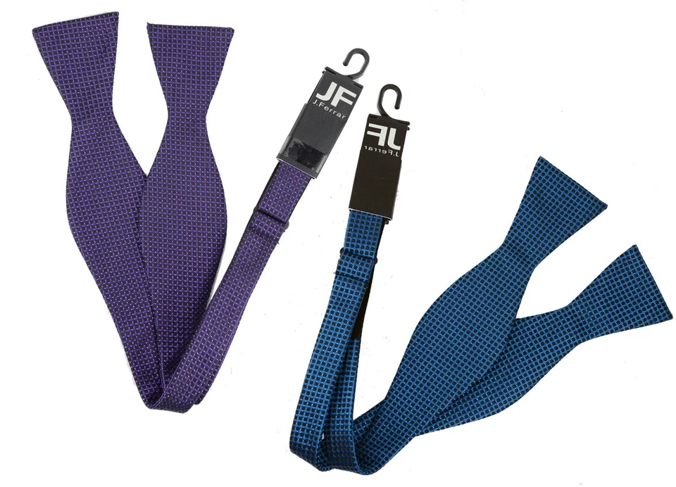Self Tie Bow Tie purple or Aqua  - Image 1 of 1