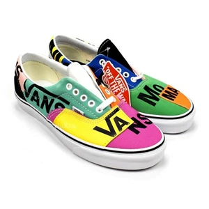 NUEVO CON ETIQUETAS Vans x MoMA Multicolor Patchwork Logo Era Tenis Zapatos Para Hombre 9.5 AUTÉNTICOS - Imagen 1 de 12