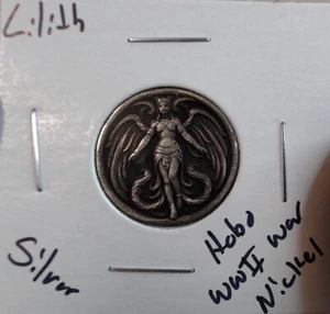 HOBO Lilith Made From A REAL WWII Silver War Nickel - Picture 1 of 2