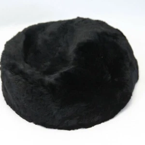 Women Fur Vintage Pill Box Hat Hand Made Margaret L. Martin  Size M - Picture 1 of 6