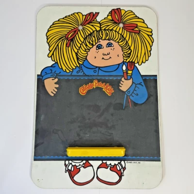 Pizarra de juguete vintage original 1983 Cabbage Patch niños escuela de maestros Foto 1 de 4