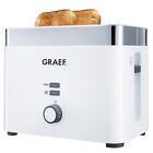 Graef TO 61 Weiss Toaster wrmeisoliertes Gehuse 1.000 Watt Auftaufunktion