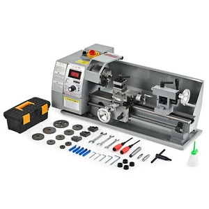 CREWORKS Mini Metal Lathe 8" x 14" Metalworking Machine 600W Brushed Motor - Picture 1 of 8