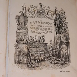 Rare Antique book 'A Catalogue of the Classic Contents of Strawberry Hill' 1842 - Picture 1 of 24
