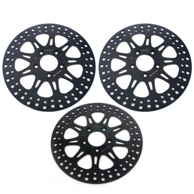 Black 11.5" Front Rear Brake Rotors Touring Road King FLHR Road Glide 2000-2007 - Image 1 of 4