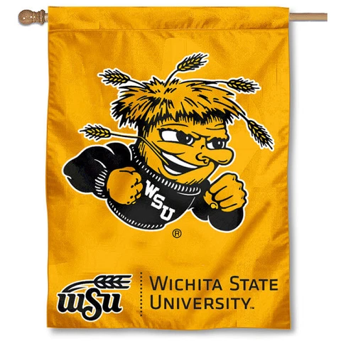 Wichita State Shockers WSU University College House Flag Cover