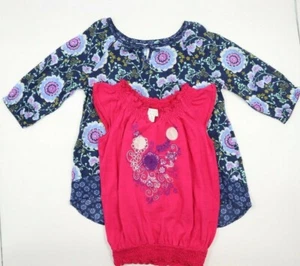 Old Navy The Children's Place Girls 2 Piece Multi Color Tops Size 5-7 - Picture 1 of 9