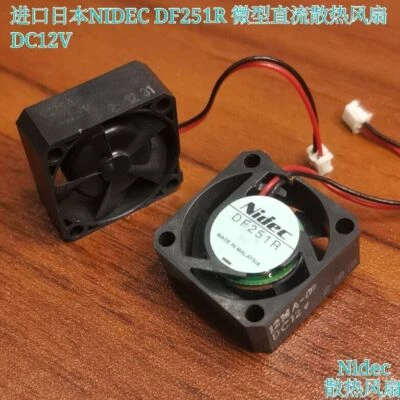 Original  NIDEC DF251R 2510 2.5CM  Miniature DC Cooling Fan DC12V - Image 1 of 3