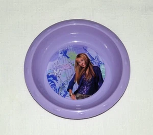 NEW  HANNAH MONTANA  (MILEY CYRUS)   PLASTIC PURPULE BOWL  5 1/2" W X 1  1/2" D. - Picture 1 of 2