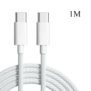 For iPhone 16 Pro Max 15 USB-C to USB-C Cable Fast Charger Type C Charging Cord - Picture 1 of 20