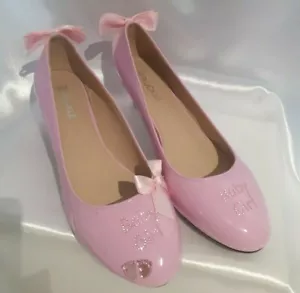 Adult Baby Sissy Girl Boy Shoes Unisex Low Kitten Heel Plus Size 9-12 UK - Picture 1 of 20