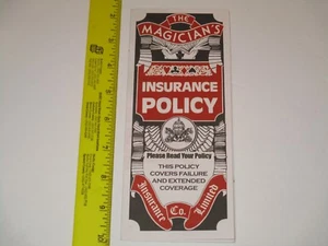 Magician's Insurance Policy Magic Trick - A Classic Easy To Do, Stage Close-Up - Picture 1 of 6