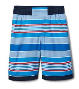 Columbia Youth Boys Sandy Shores Boardshorts/Swimtrunk-blue stripe-Large - Picture 1 of 12