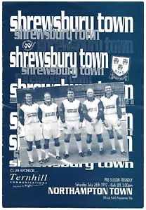 Shrewsbury Town v Northampton Town Friendly 1997/98 - Picture 1 of 1