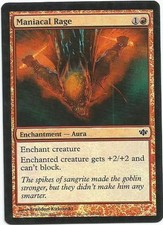 1x Foil - Maniacal Rage - Magic the Gathering MTG Conflux