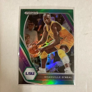 2021-22 Panini Prizm Draft Picks SHAQUILLE O'NEAL SHAQ Card No 84 GREEN PRIZM - Picture 1 of 4