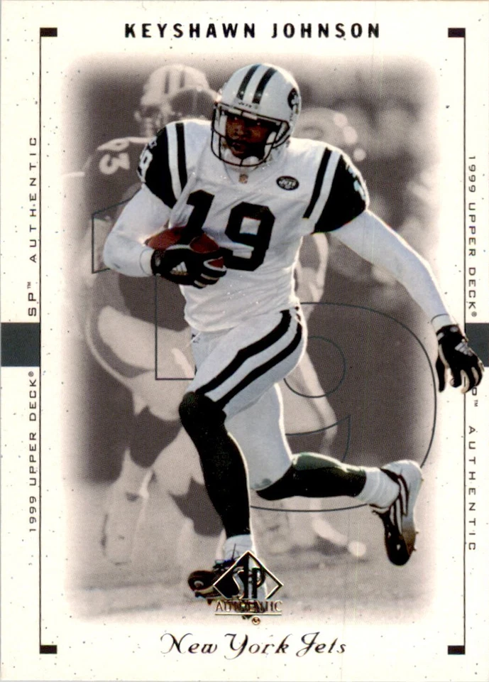 1999 Upper Deck SP Authentic Keyshawn Johnson Football Cards #59 - Image 1 of 2