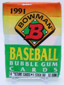 Paquete de cera de béisbol Bowman 1991 - Imagen 1 de 2