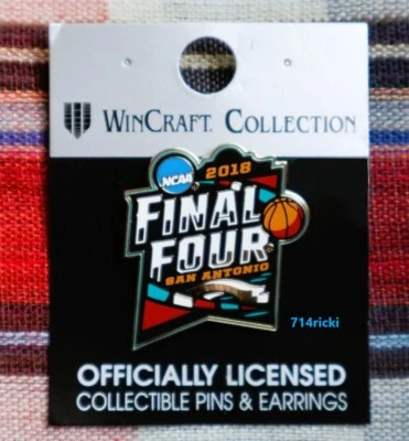 2018 NCAA Final Four Pin лацкан Лойола из Чикаго Мичиган Вилланова Канзас - Изображение 1 из 2