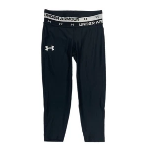 Under Armour Black Leggings Size Youth XS cropped - Picture 1 of 9