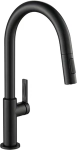 Oletto Single Handle Pull down Kitchen Faucet in Matte Black, KPF-2820MB - Picture 1 of 12