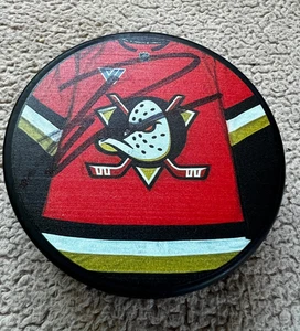 Pavel Mintyukov Signed Autographed Anaheim Ducks Puck - Picture 1 of 3