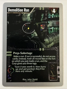 Rare Signed Proof By Illus John Sledd Netrunner: Demolition Man - Picture 1 of 6