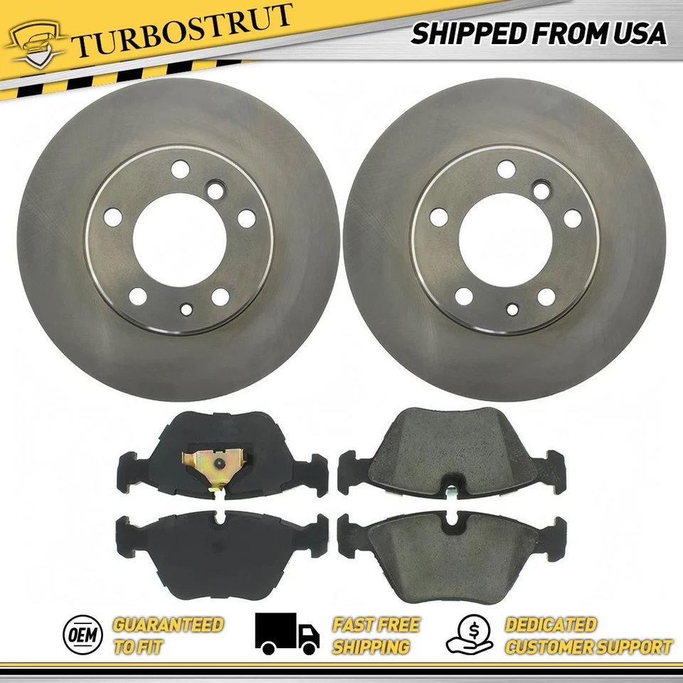 Kit de pastillas de freno delanteras OE para BMW 735i 735iL 1988-1992 3,5 L Foto 1 de 2