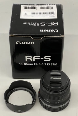 CANON RF-S 10-18MM F4.5-6.3 IS STM - Image 1 of 4