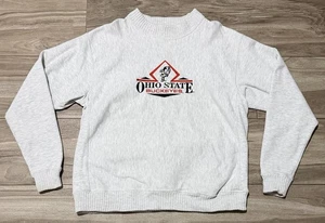 Size XL - Vintage Ohio State Buckeyes Sweatshirt Heavyweight Made In USA Grey - Picture 1 of 8
