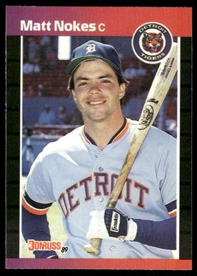 1989 Donruss #116 Matt Nokes Detroit Tigers Baseball Card - Image 1 of 2