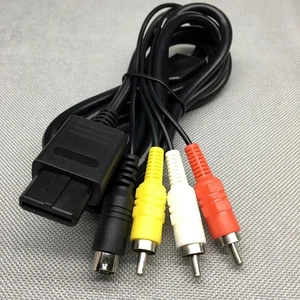 1.8m/6ft Cable for Nintendo NGC N64 SFC GameCube SAV Cable S-Video Cord - Picture 1 of 18