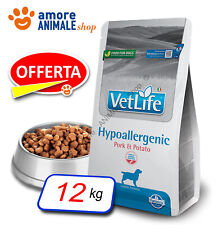 Farmina Dog Vet Life Natural Diet →  Hypoallergenic Maiale e Patate - 12 kg