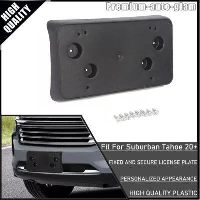 Front License Plate Holder Frame Bracket Mount For Chevy Tahoe Suburban 2020+ US Foto 1 de 4