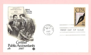 US First Day Issue #2361 PCS NYC 1987 Certified Public Accountants CPA - Picture 1 of 2