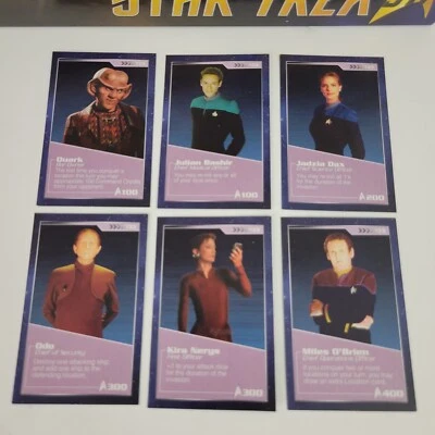 Juego de mesa Hasbro 2016 Star Trek Risk reemplazo las 6 tarjetas de tripulación púrpura Sisko Foto 1 de 4