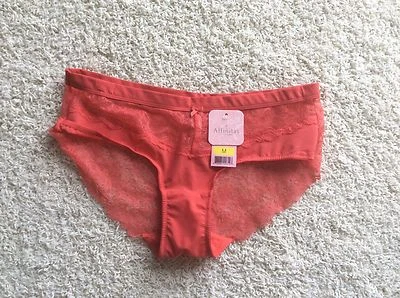 Calcinha íntima AFFINITAS M média A1205 acabamento vermelho sedutor renda nova hipster - Imagem 1 de 2