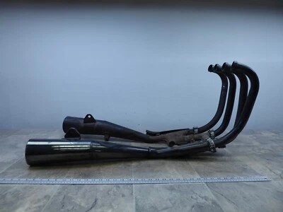 1986 Suzuki GS550ES S108-1. OEM exhaust headers mufflers tail pipes left right - Image 1 of 4