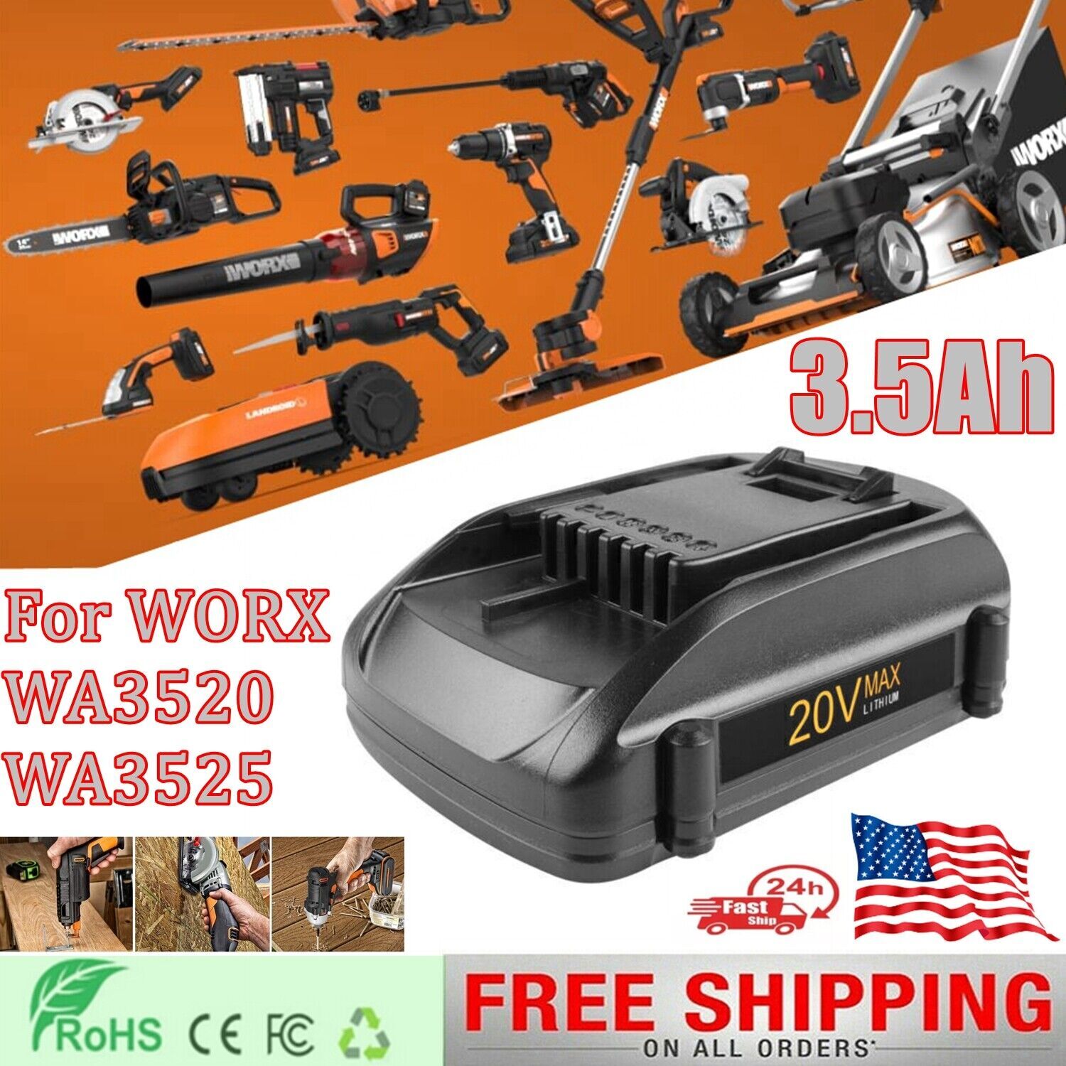 Worx WA3520 WA3525 WA3575 WA3578 
