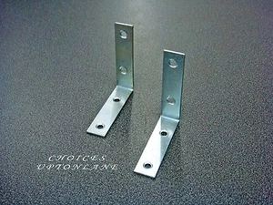 CORNER L SHAPE BRACE FIXING SELF SUPPORT ANGLE JOINT ZINC PLATED BRACKET 63MM - Picture 1 of 11