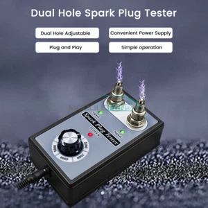 Dual Hole Car Spark Plug Tester Diagnostic Ignition Analyzer Tester AC100-240V - Picture 1 of 14