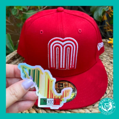 New Era 59FIFTY Talla 7 1/2 México Clásico Mundial de Béisbol Gorra Ajustada + Pegatina Foto 1 de 4